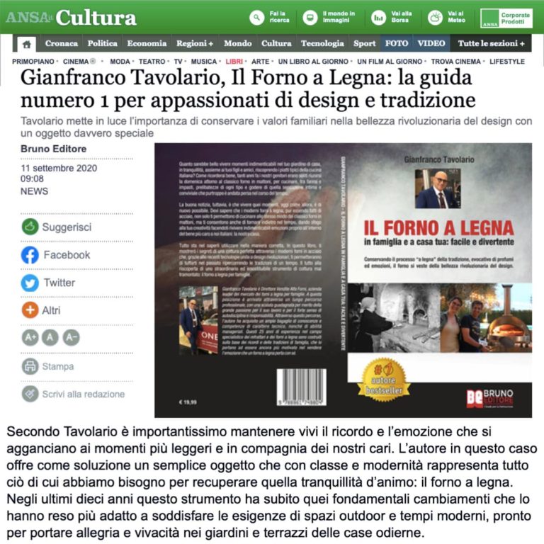 Il forno a legna comunicati stampa ANSA