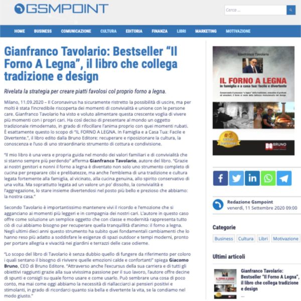 Il forno a legna comunicati stampa gms point