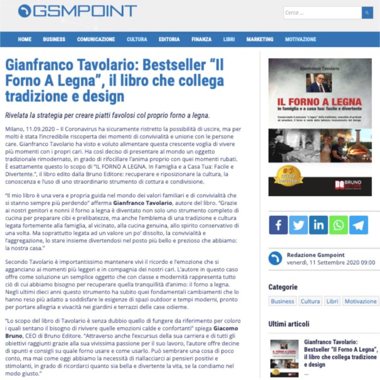 Il forno a legna comunicati stampa gms point
