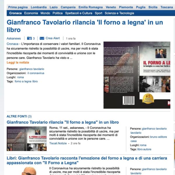 Il forno a legna comunicati stampa libero.it
