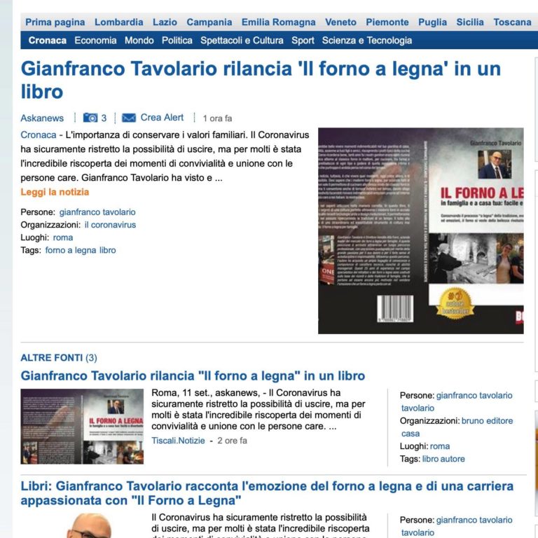 Il forno a legna comunicati stampa libero.it