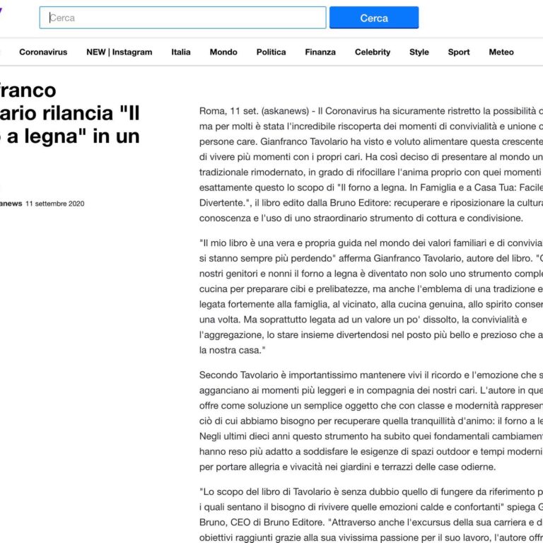 Il forno a legna comunicati stampa yahoo notizieq