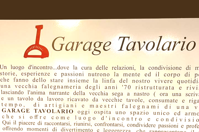 Garage Tavolario il manifesto dei valori