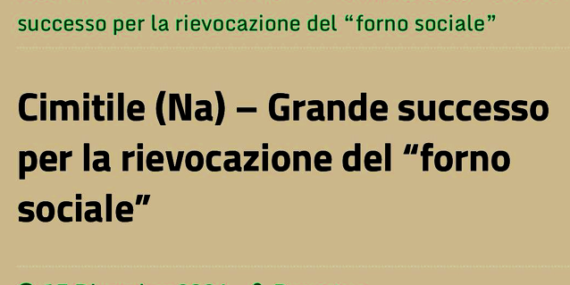 Forno Sociale Cimitile Forno Sociale Cimitile